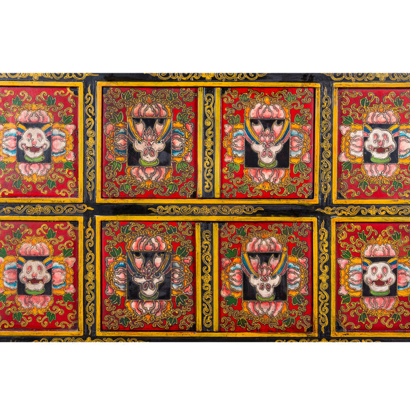 Tibetan Hand Painted Altar Cabinet