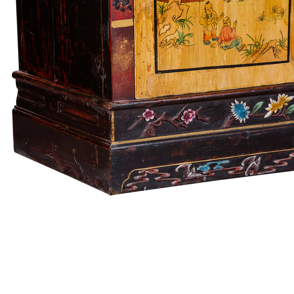 Chinese Painted Storage Cabinet